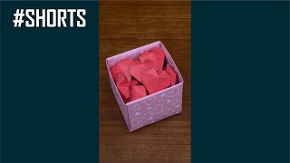 DIY Mothers Day Gift Ideas  Origami Heart Box  Mini Hearts shorts [upl. by Canty]