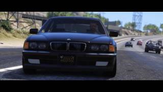 GTA V  BMW E38 750I Drift showcase [upl. by Anilas]