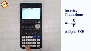 Calcolatrice grafica CASIO FXCG50  Cinematica [upl. by Mou]