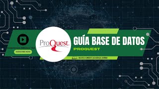 Video Tutorial Base de datos ProQuest [upl. by Synned835]