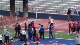 KU Relays boys 4x400 Finals 2013 Shawnee Heights 1st Place [upl. by Mellette487]