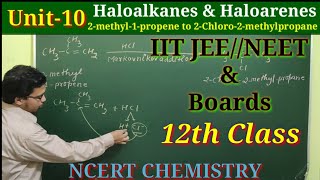 2methyl1propene to 2chloro2methylpropane IITJEENEET amp Boards Haloalkanes amp Haloarenes [upl. by Kendra284]