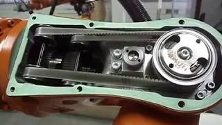 Inside Axis 4 5 amp 6 of KUKA KR5 Robot [upl. by Novyart]