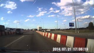 Autostrada A1 punkt poboru opłat Toruń 2014 07 21 [upl. by Ydneh148]