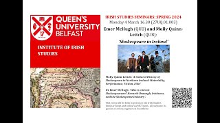 Irish Studies Seminar Shakespeare and Ireland [upl. by Esertak]