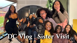 weekly vlog  Commanders game Visit from my sister  Wash Day [upl. by Aneetsirk]