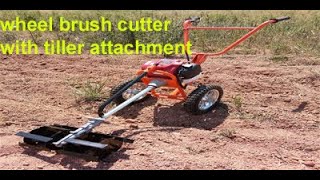 wheel brush cutter Hand Push Brush cutter  Krishitool  9641377575 [upl. by Naitsirc7]