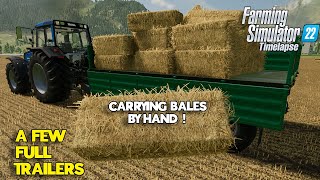 CARRYING BALES BY HAND  ERLENGRAT MAP 5  FS 22 [upl. by Leribag991]