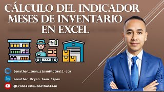 CÁLCULO DEL INDICADOR MESESDIAS DE INVENTARIO EN EXCEL [upl. by Rebmak]