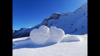 Pista degli Innamorati a Falcade dal Col Margherita 11 km di discesa nel Dolomiti Superski [upl. by Weasner369]