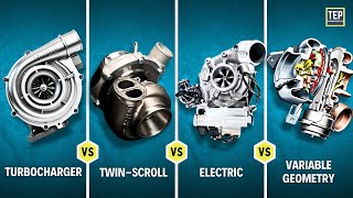 Turbochargers Explained  How Single TwinScroll VGT amp Electric Turbocharger Works [upl. by Aitel]