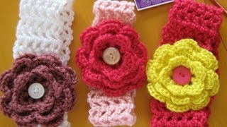 how to crochet a hairband or headband all sizes [upl. by Donata]