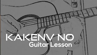 Kakene no  Rito Riba  Guitar Lesson  Moji Basa [upl. by Meedan]