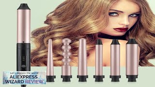 6 In 1 Electric Hair Curler 932mm Fast Heating Longlasting Professional Curling Review [upl. by Nnek]