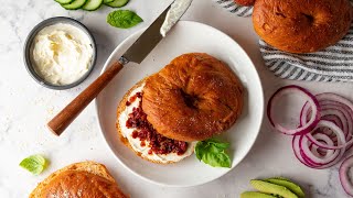 Sun Dried Tomato and Basil Bagels [upl. by Dorraj]