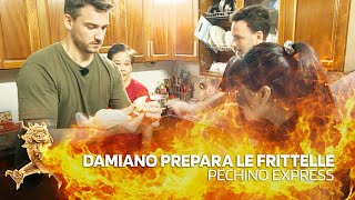 Damiano prepara le frittelle  Pechino Express [upl. by Asnerek333]