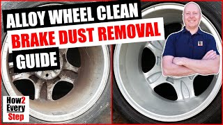 Extreme alloy wheel clean brake dust removal guide using vinegar caustic soda and WD40 How to [upl. by Adnilre]