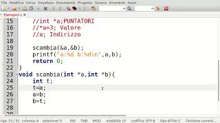 Funzioni e passaggio di parametri per valore o riferimento in c ITA [upl. by Tuneberg952]