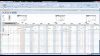 Demonstratie Vakantieplanner in Excel [upl. by Esserac]
