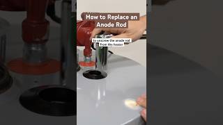 How to replace an anode rod in a water heater ✔️ plumbing heating waterheater skilledtrades [upl. by Kcirrad]