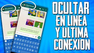 Cómo ocultar en linea y escribiendo en WhatsApp oficial [upl. by Gordy883]