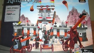 Ausini Knights Review Castle Siege With Drawbridge Set 27003 [upl. by Sax861]