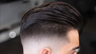 Como cortar cabello LARGO de hombre con un FADE  TUTORIAL [upl. by Ahsemrak]