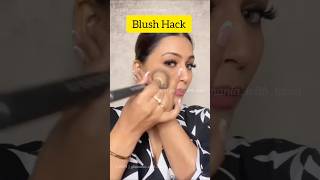 Beginners Blush Hack✨✌🙈 shorts makeup affordable hack diy blush beauty [upl. by Ernaldus]