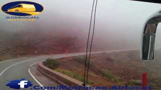 Morrocan Autocar  Sur la route de Tizin Tichka A bord d un SUPRTOURS HD 720P [upl. by Yrreiht]