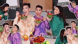 MAKING JAMES CHARLES TRY A MEXICAN ANTOJITO WITH LAURA  Louies Life [upl. by Malcom]