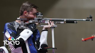 USAs Will Shaner wins gold in 10m air rifle sets Olympic record  Tokyo Olympics  NBC Sports [upl. by Bonaparte]