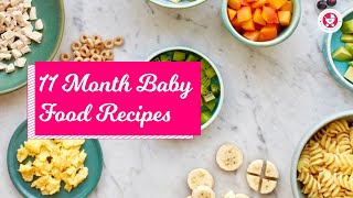 11 Months Baby Food Chart with Indian Recipes  Meal plan with Recipe [upl. by Chita]