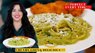 Spaghetti Verde w Chicken Cutlet Recipe  Espaghetti Verde  How to make spaghetti [upl. by Mauve]