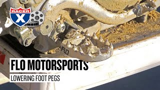 Racer X Garage Flo Motorsports Lowering Foot Pegs [upl. by Yrrem274]