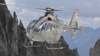 Eurocopter EC635 Swiss Airforce Sling Load Logging [upl. by Leksehc681]