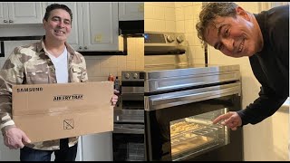 Samsung WiFi Range AIR FRY TRAY unboxing  demo [upl. by Stormie]