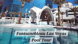 Fontainebleau Las Vegas New Resort Pool Tour  Brand New Hotel Opening Day [upl. by Harilda778]