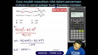 Cg Rajaei  RUMUS ALGEBRA  INDICES  FORM 123 [upl. by Krefetz]