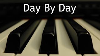 Day By Day  piano instrumental hymn with lyrics [upl. by Aihsekal]