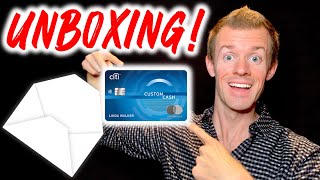 CITI CUSTOM CASH CARD UNBOXING [upl. by Eiclek503]