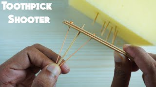 DIY Toothpick Shooter Made from Popsicle Sticks [upl. by Holcomb]