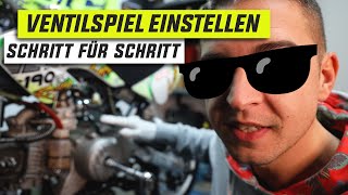 Ventilspiel einstellen am Pitbike │ How to  Anleitung │ Pitbike ZS190  Daytona [upl. by Kohl]