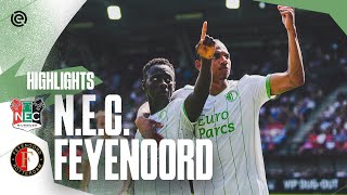 AWAY WIN 💪  Highlights NEC  Feyenoord  Eredivisie 20232024 [upl. by Herrick]