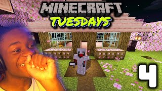 BUILDING MY SURVIVAL HOUSE  Minecraft Tuesdays  Episode 4 [upl. by Vinna77]