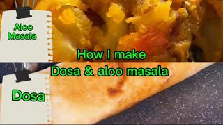 How to make dosa amp aloo masala  kattyskitchen montrealvlog [upl. by Ellenij]