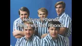 Help Me Rhonda Single Version  The Beach Boys with lyrics [upl. by Nanreh609]