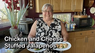 In the Kitchen Chicken and Cheese Stuffed Jalapeños [upl. by Novrej]