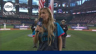 Ingrid Andress explains her national anthem performance at the 2024 Home Run Derby [upl. by Akirderf671]