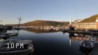 20140705 Tromsø Midnight Sun Time Lapse [upl. by Aelat241]