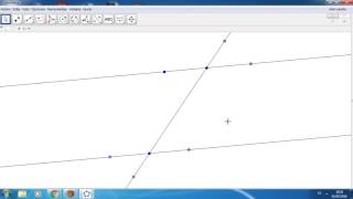 Geogebra Ángulos entre paralelas 1ro de secundaria [upl. by Zephaniah]